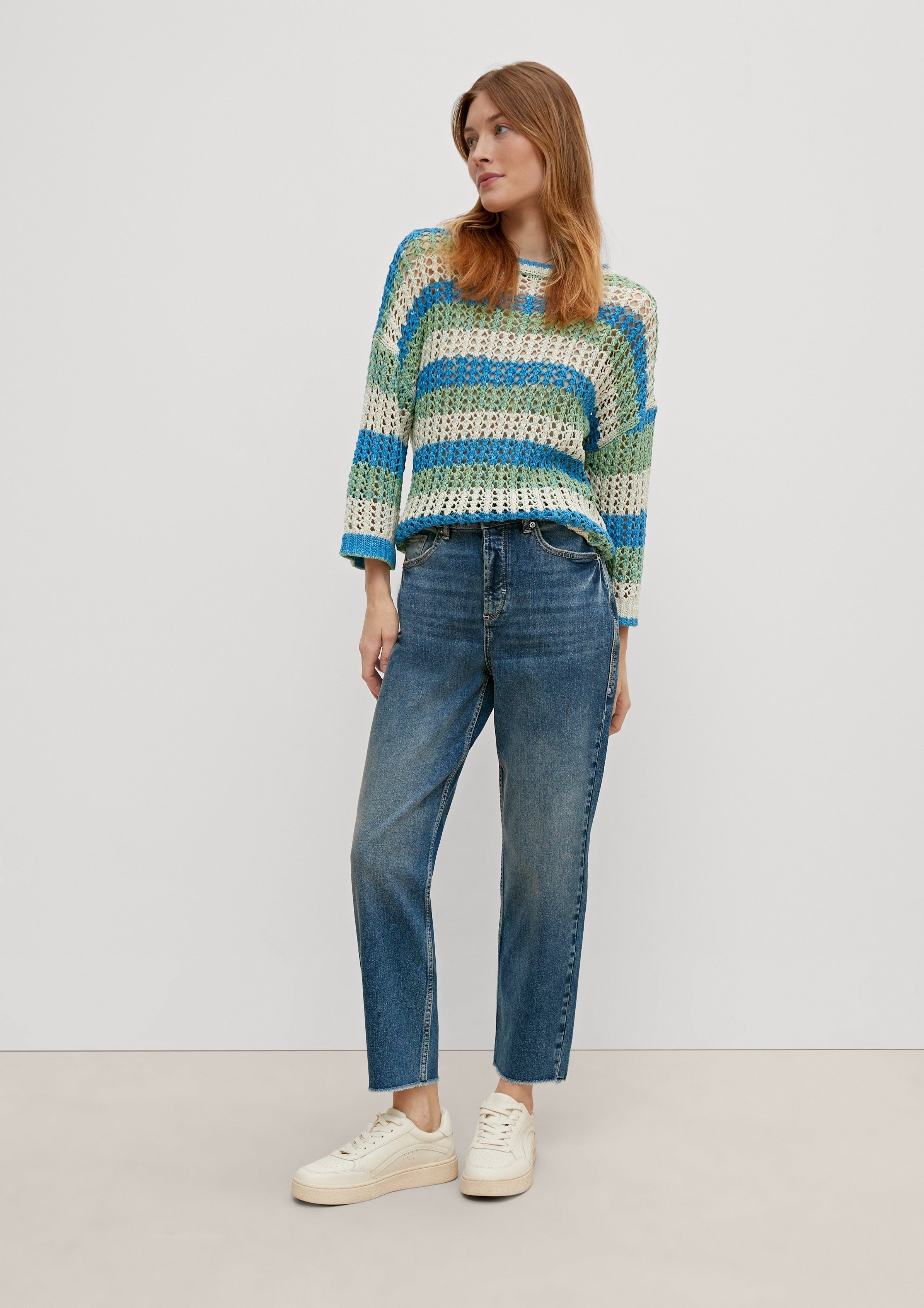 comma casual identity 5-Pocket-Jeans »Slim: Jeans mit Ankle leg« Waschung