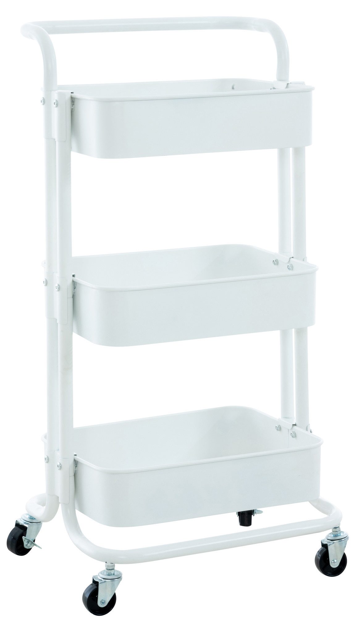 CLP Beistellwagen Mailo, Trolley, Servierwagen, schwarz oder weiß. Reduzierter Preis € 32,90. Unverbindliche Preisempfehlung € 65,90