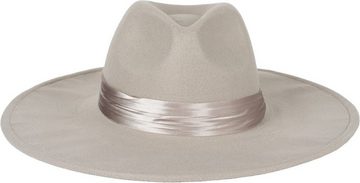 styleBREAKER Fedora (1-St) Hut mit breiter Krempe und Zierband