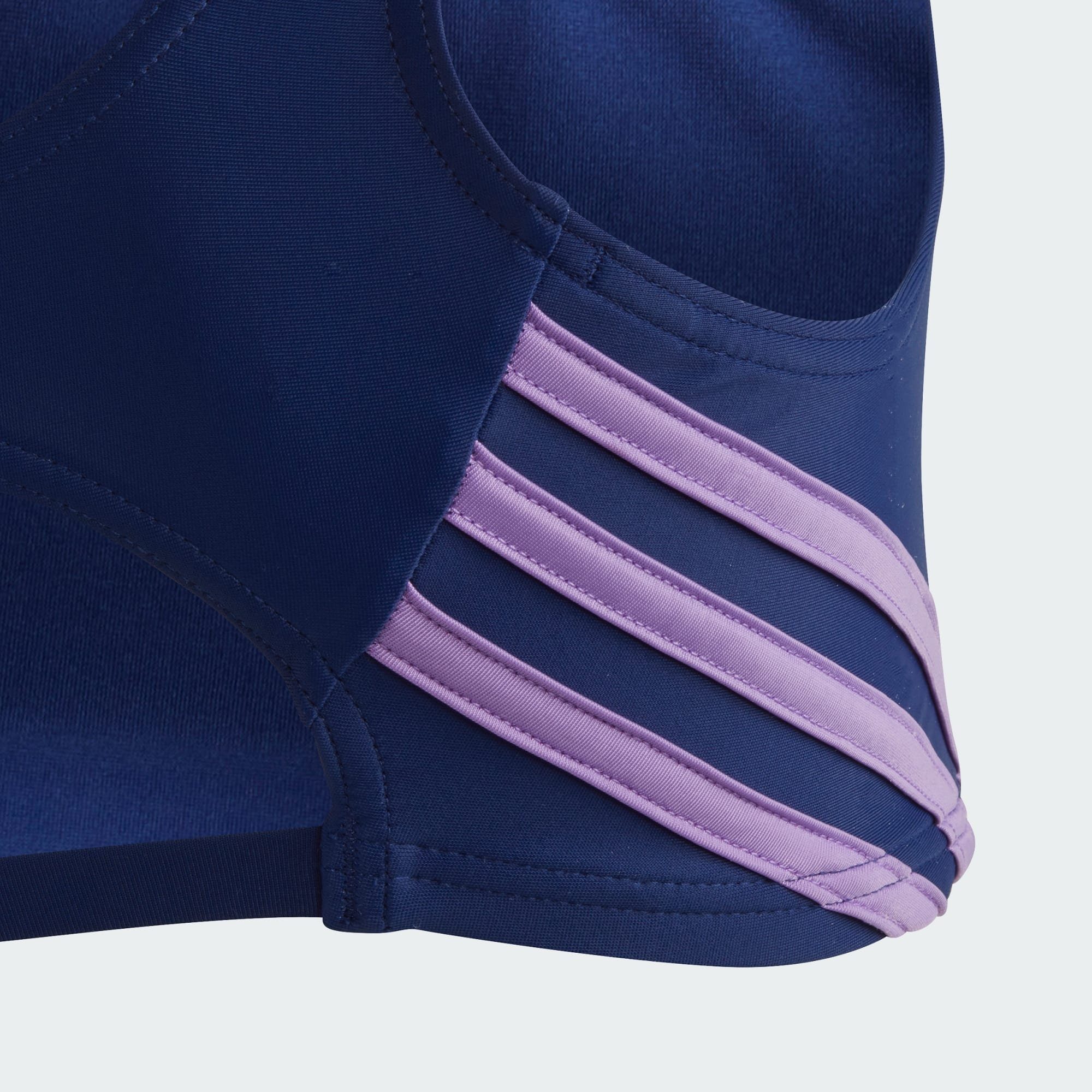 adidas Sportswear Violet BIKINI Bustier-Bikini Blue 3-STREIFEN Victory / Fusion
