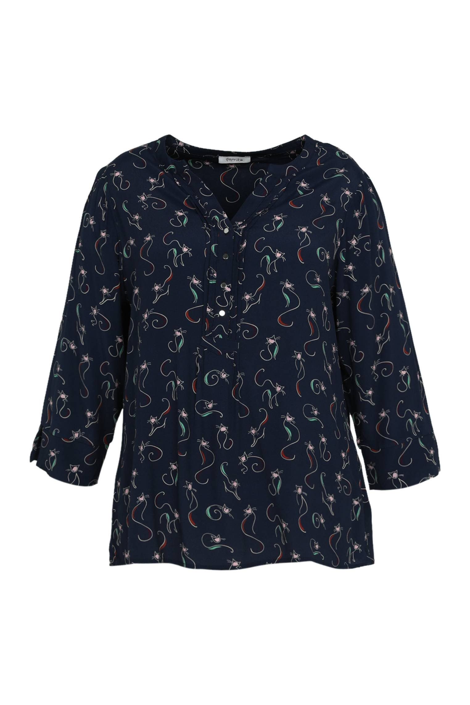 Blaue Animal-Print Blusen für Damen online kaufen | OTTO