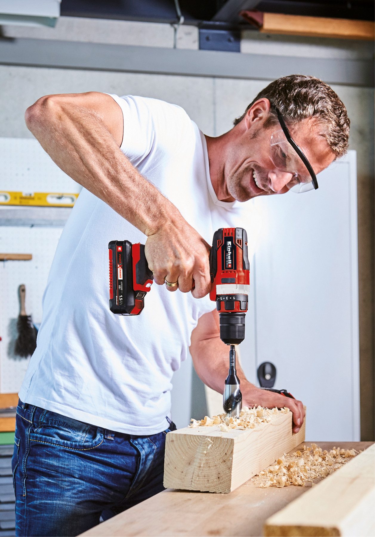 Einhell Akku-Bohrschrauber TE-CD 18/40 Li-Solo, max. 1500 U/min, Power X-Ch günstig online kaufen