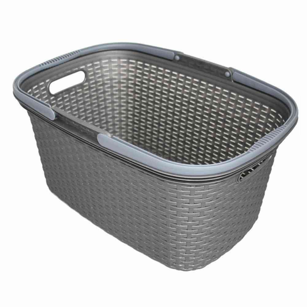 Rival Wäschekorb Wäschekorb Rattan-Design, 32 Liter, 56 x 37 x 28 cm (Farbe günstig online kaufen