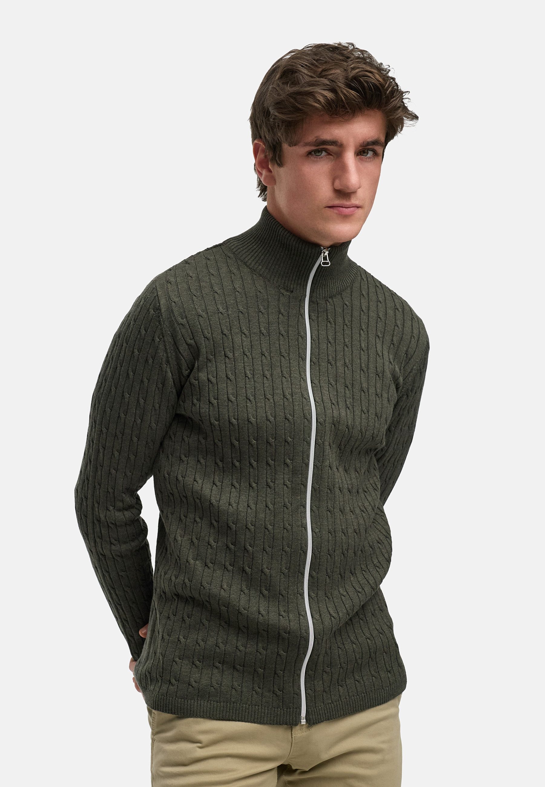 Kronstadt Strickjacke KSCable Zip aus hochwertigem günstig online kaufen