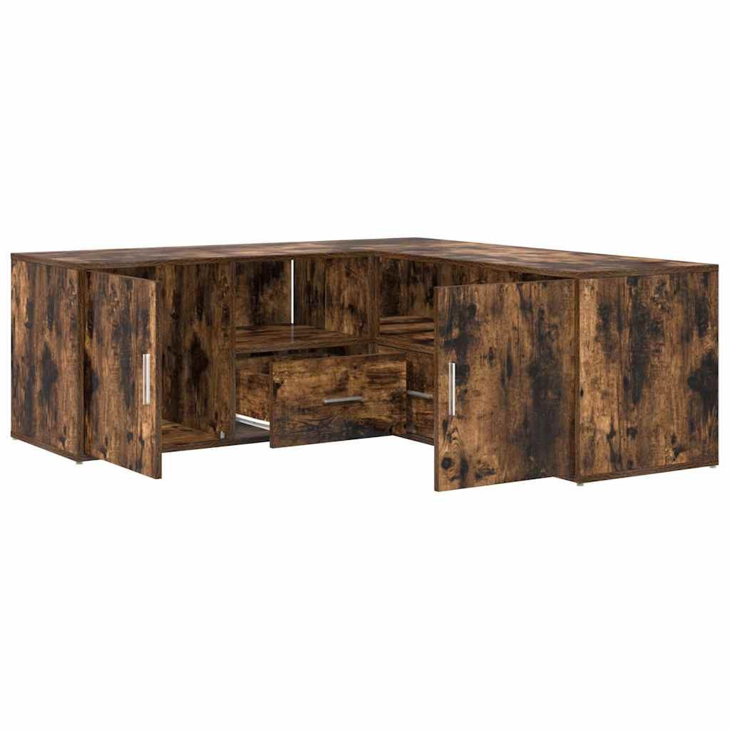 vidaXL Schuhschrank Eckregal Räuchereiche 200x40x45 cm günstig online kaufen