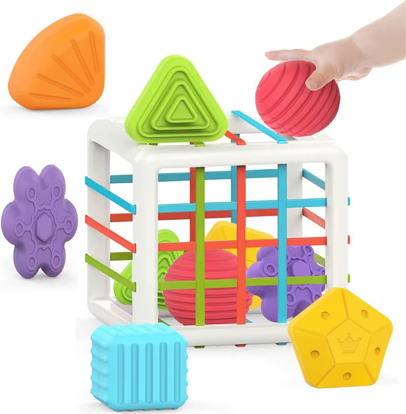 Bextcok Motorikwürfel Montessori Spielzeug aus Holz günstig online kaufen