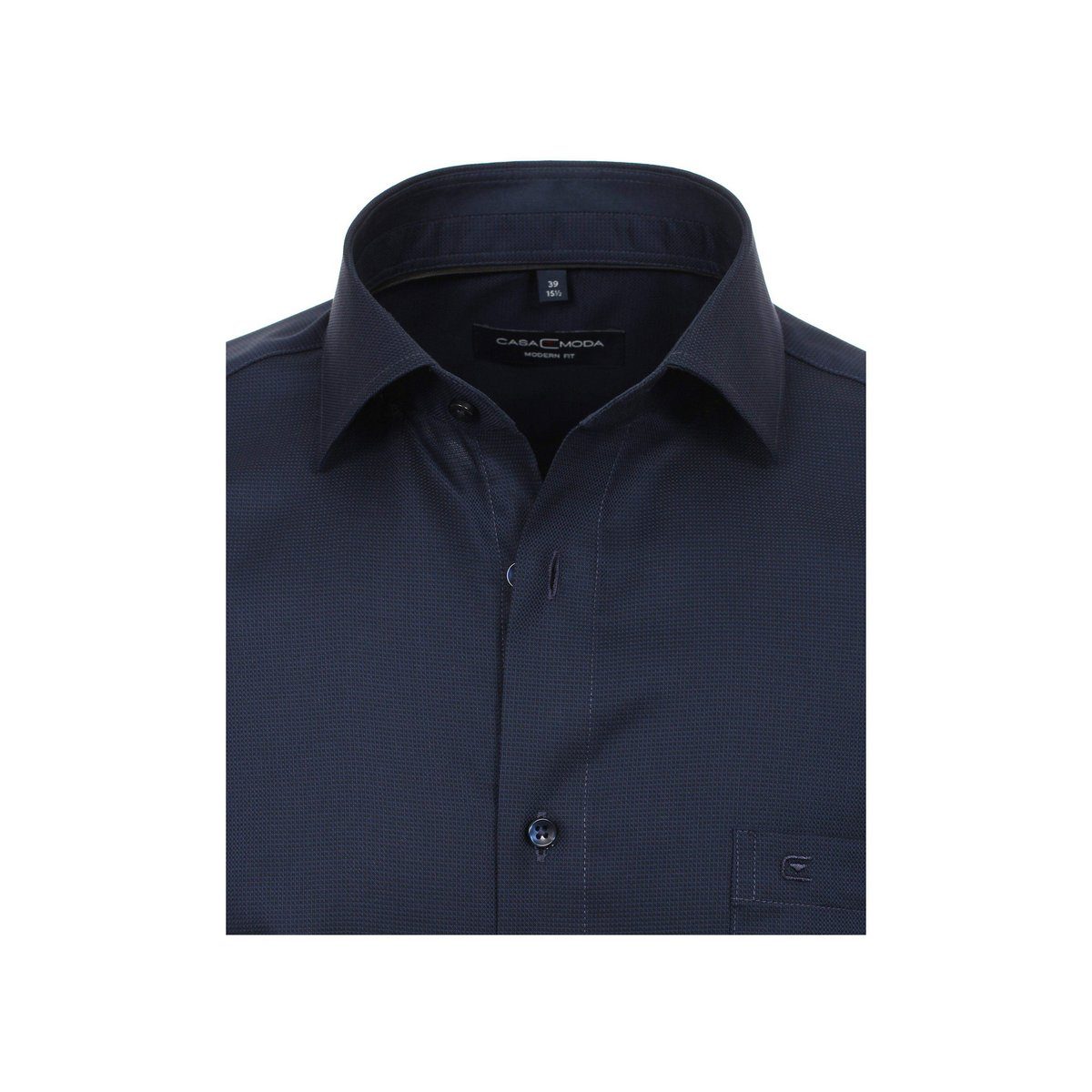 Angabe) (1-tlg., graues Businesshemd Dunkelblau VENTI keine blau