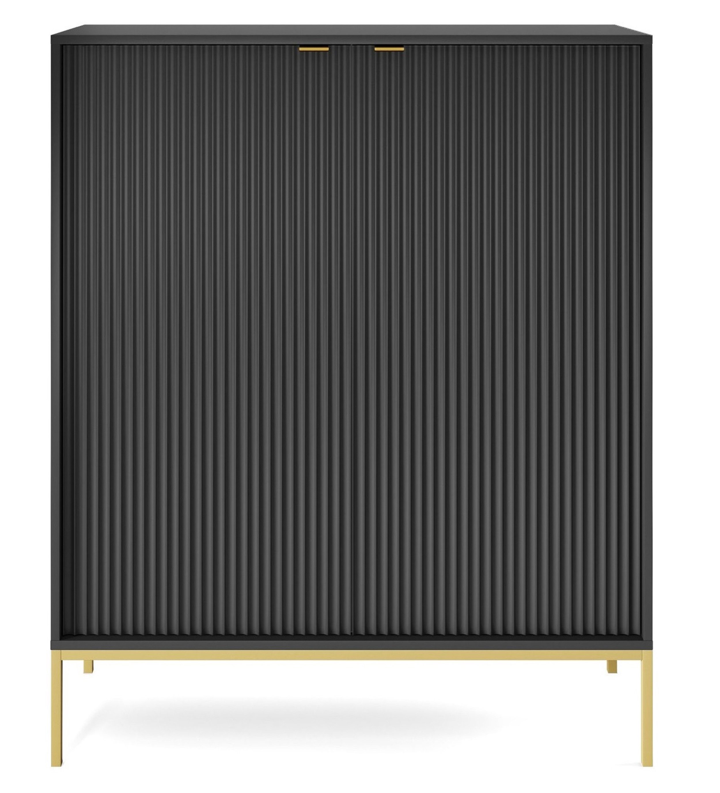 Selsey Highboard VELLORE, 2-türig mit 6 Fächern, goldenem Gestell, 125 cm h günstig online kaufen