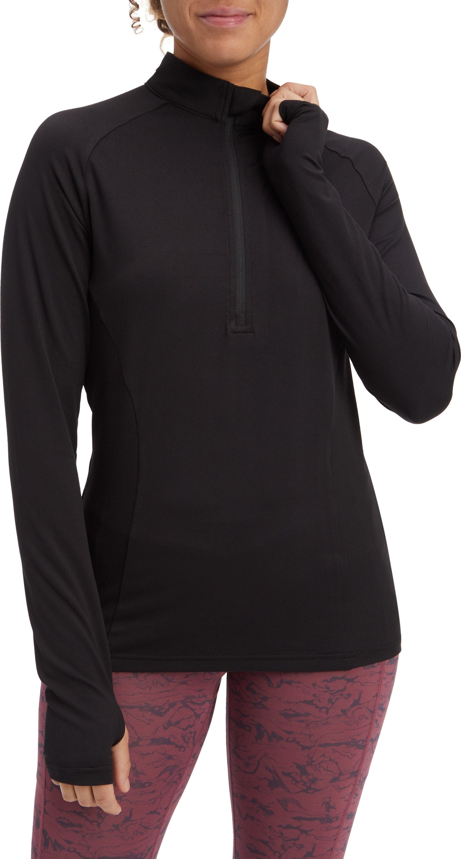 Energetics Sweatshirt DA.-LANGARMSHIRT CUSCA IV W Half-Zip-Design, für Wandern, Walking und Running
