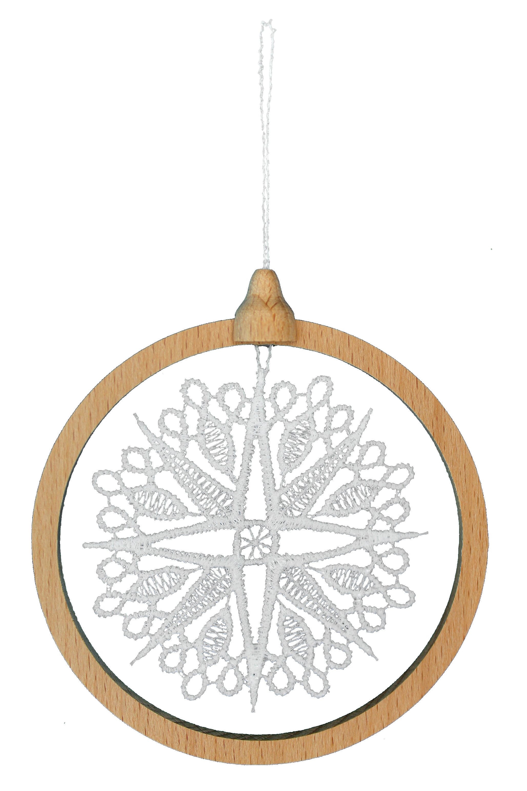 Baumbehang Baumbehang "Schneestern" im Buchenholzring (1 St)