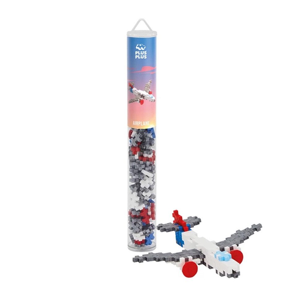 PLUS-PLUS 100 Kreativ Bausteine Flugzeug Spielbausteine, (100 St)