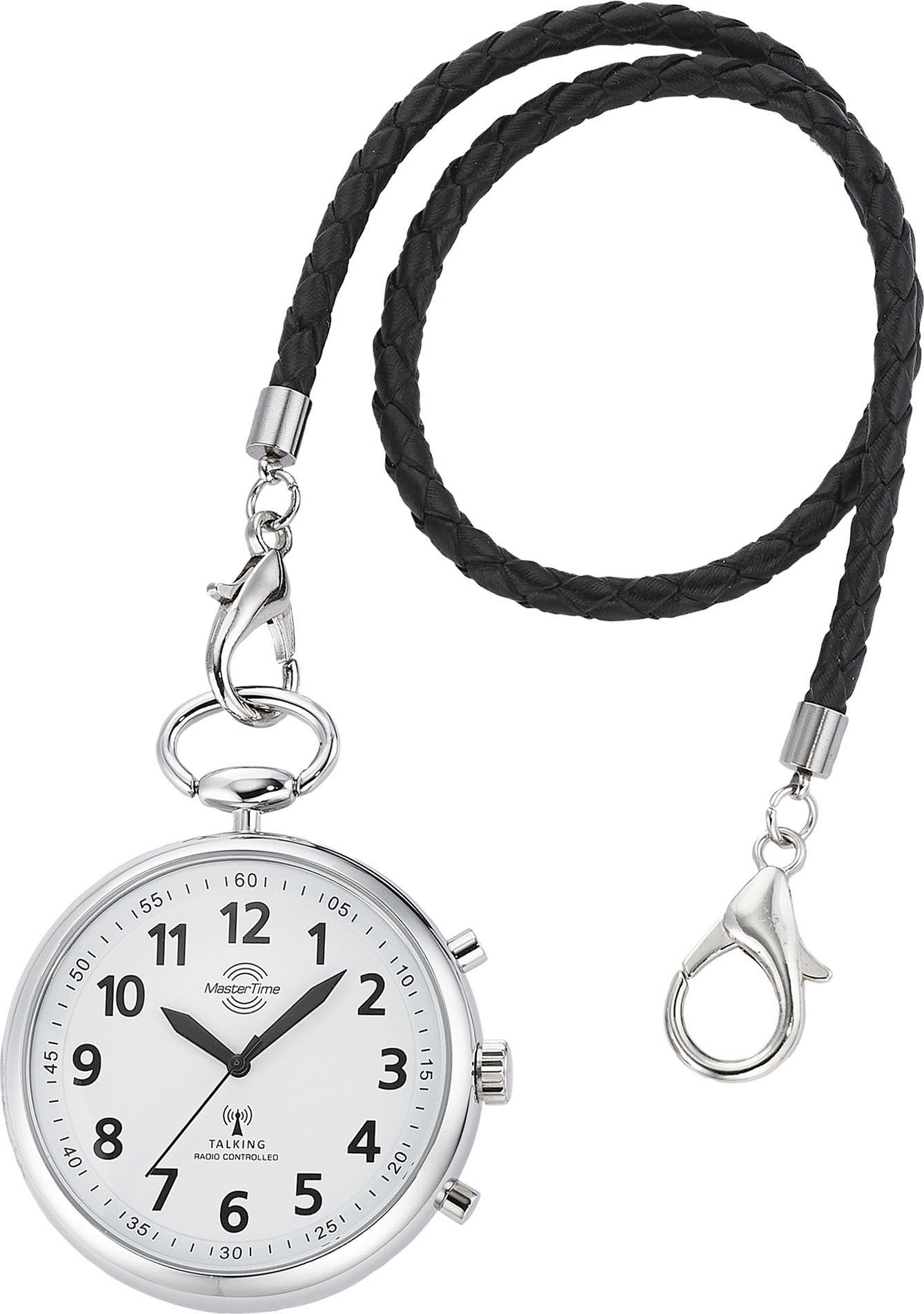 MASTER TIME Taschenuhr Sprechende Taschenuhr, (Set, 2-tlg., mit Lederband), günstig online kaufen