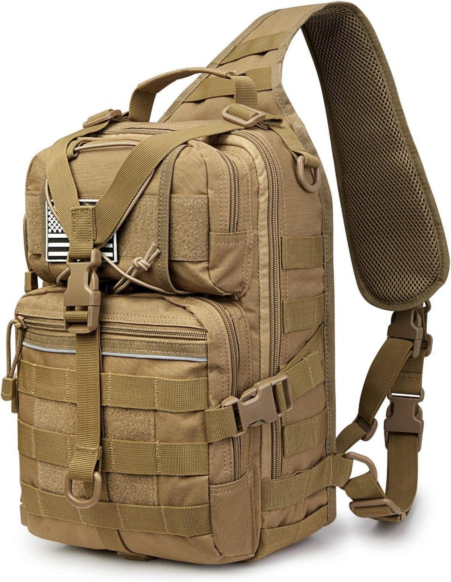 Sportrucksack Taktischer Sling Rucksack Groß Militär Schultertasche Outdoor Camping
