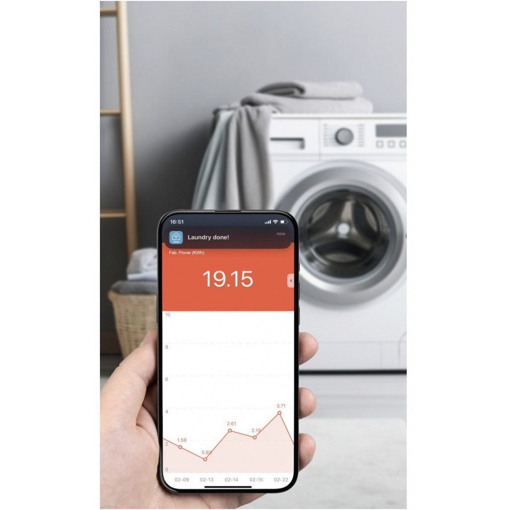 Hama Hama WLAN-Steckdose 3680W Smart Home Steckdose. Smart-Home-Steuerelement, Wasserfest und stoßfest