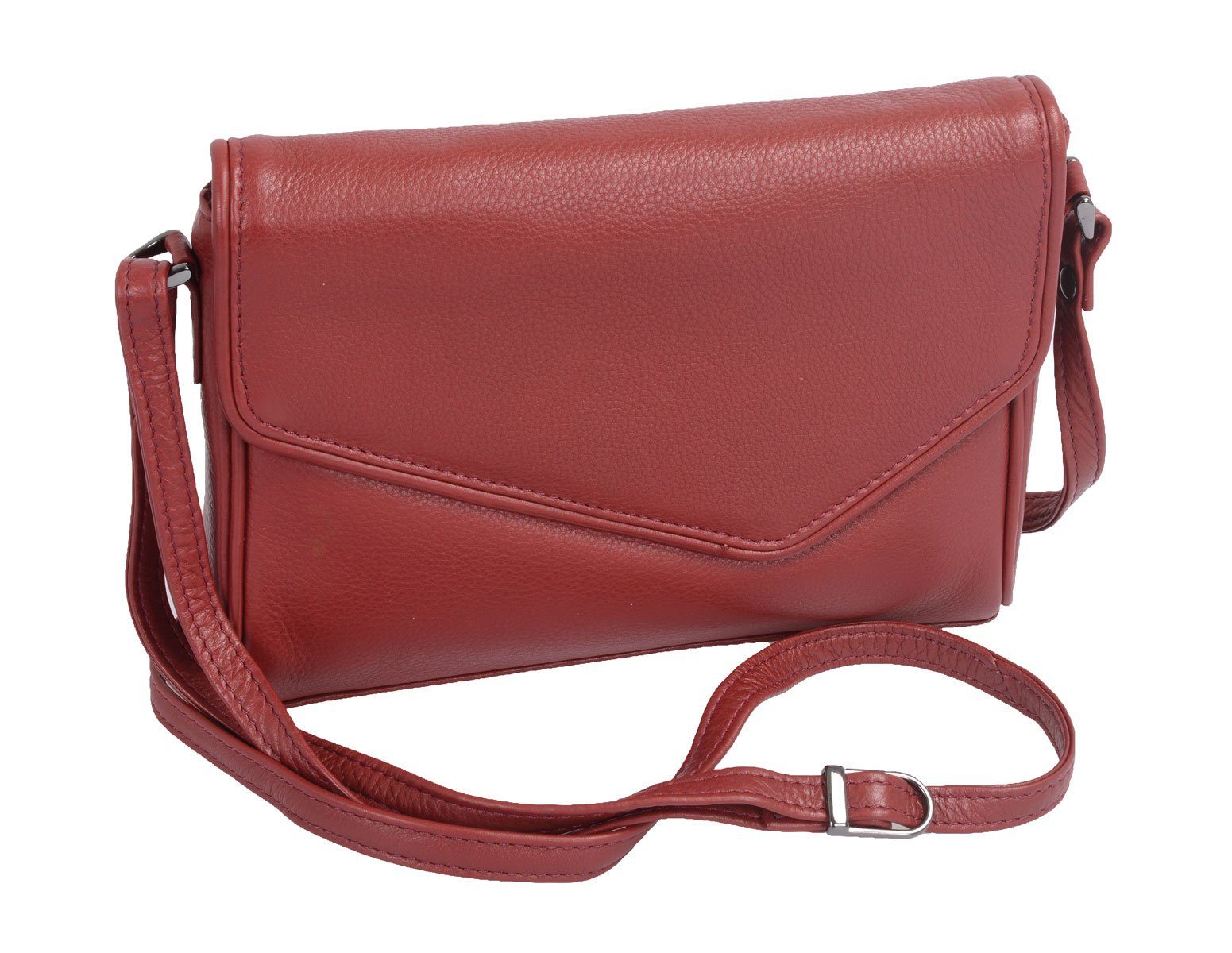Handgefertigte Tasche aus Weichem Leder mit Mehreren Taschen