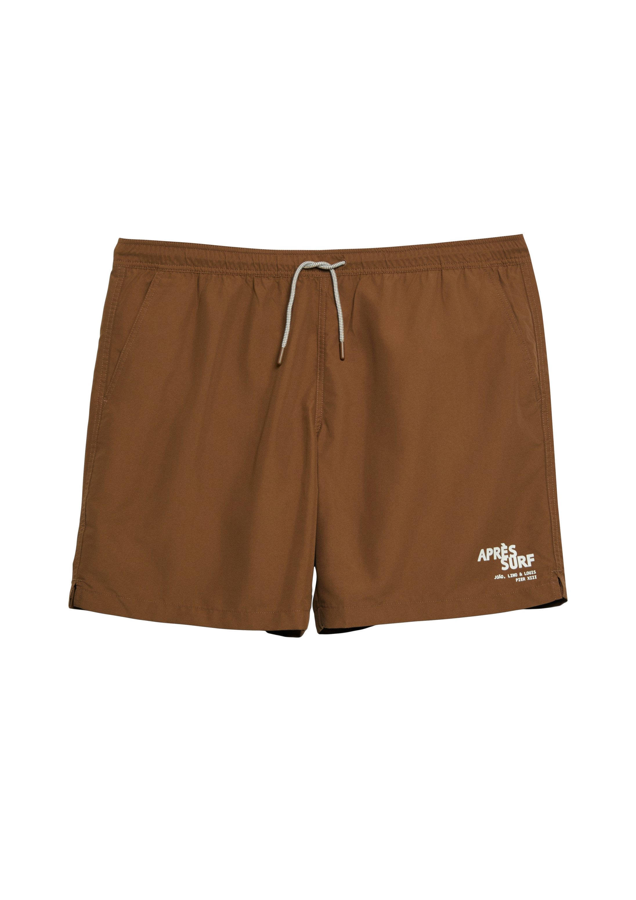 s.Oliver Badehose Badehose Badehose mit Print und Kordelzug