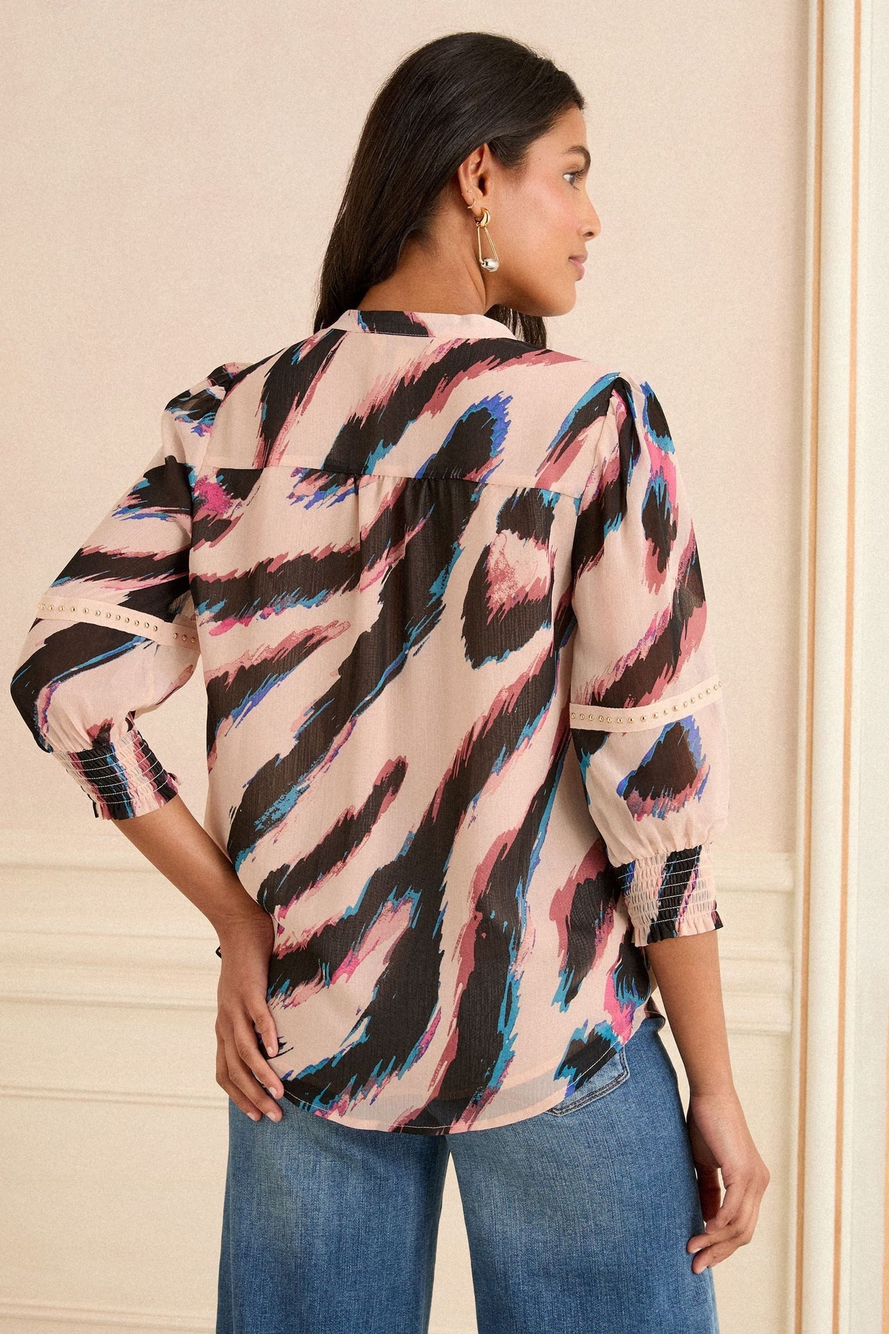 Love & Roses Langarmbluse Love & Roses Bluse mit 3/4-Ärmeln, Regular (1-tlg günstig online kaufen