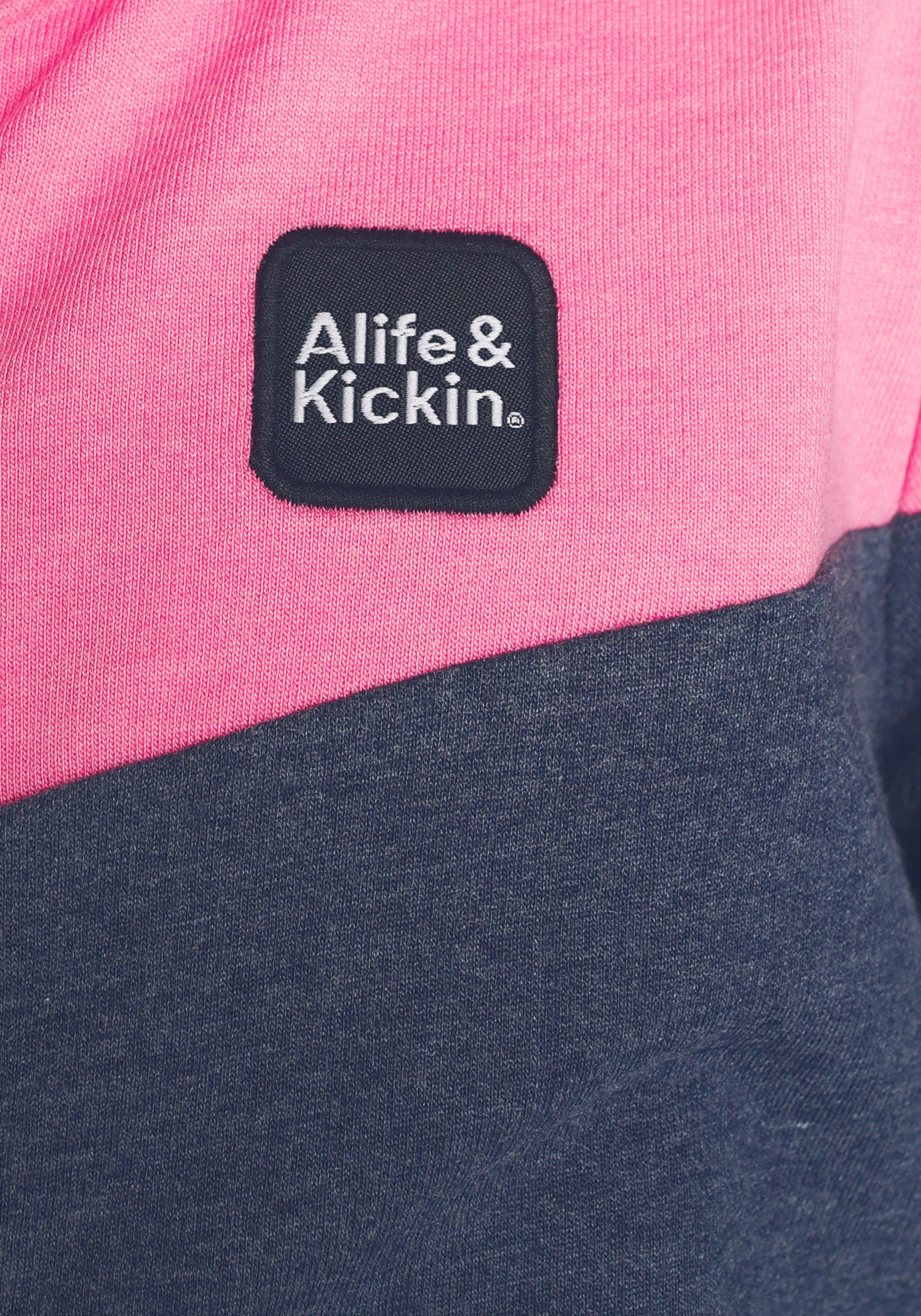 Alife & Kickin Kids. & Colourblocking Sweatjacke NEUE Alife mit MARKE! coolem für Kickin