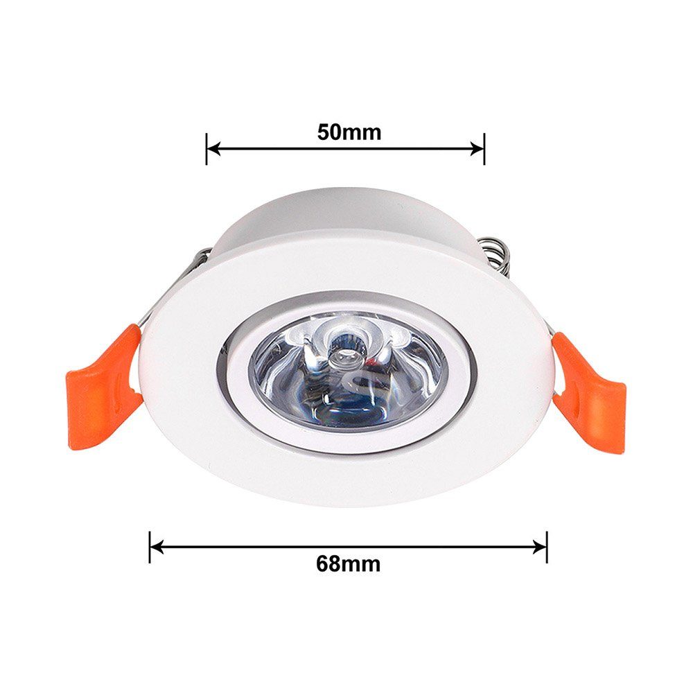 Rosnek LED Einbaustrahler 3W, 16 Farben, günstig online kaufen