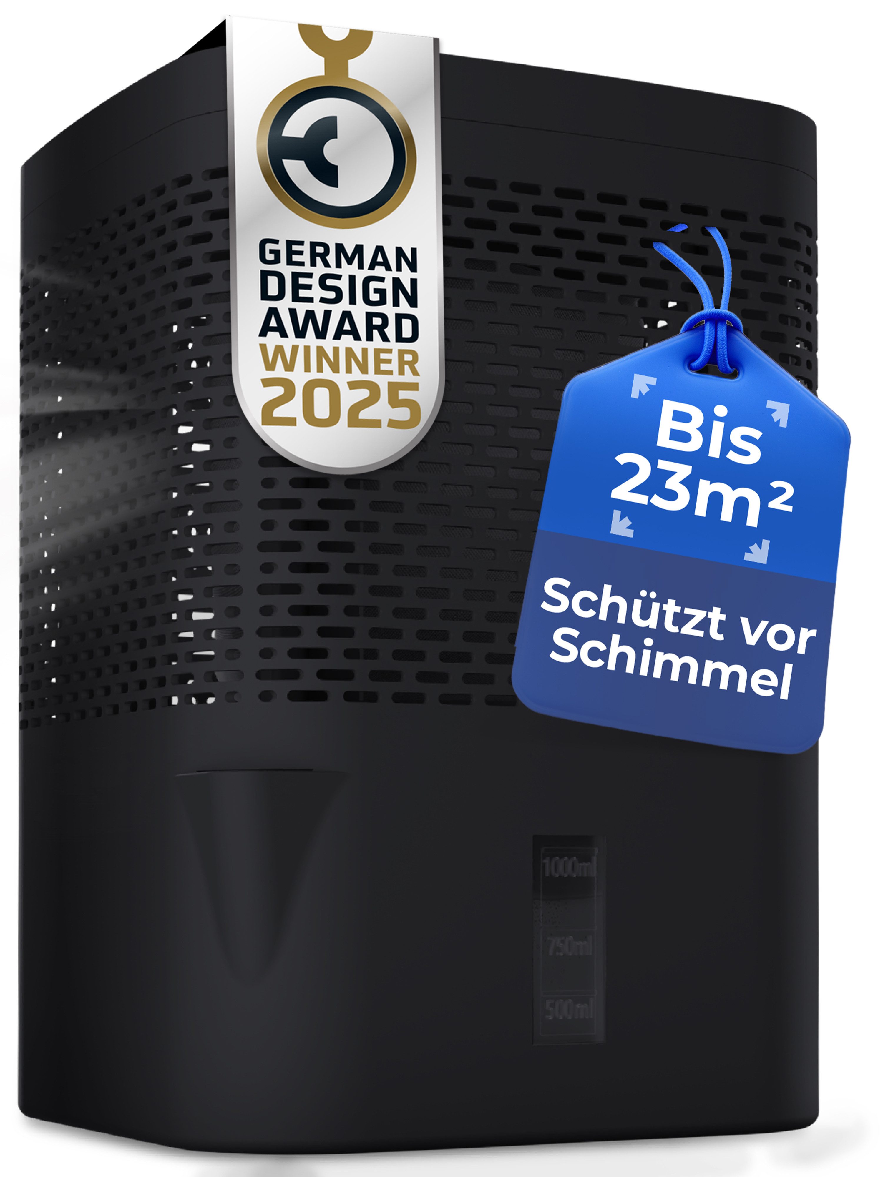 BonAura Luftentfeuchter ohne Strom, für 55 m³ Räume, 680g Granulat, Schutz gegen Schimmel und muffige Gerüche
