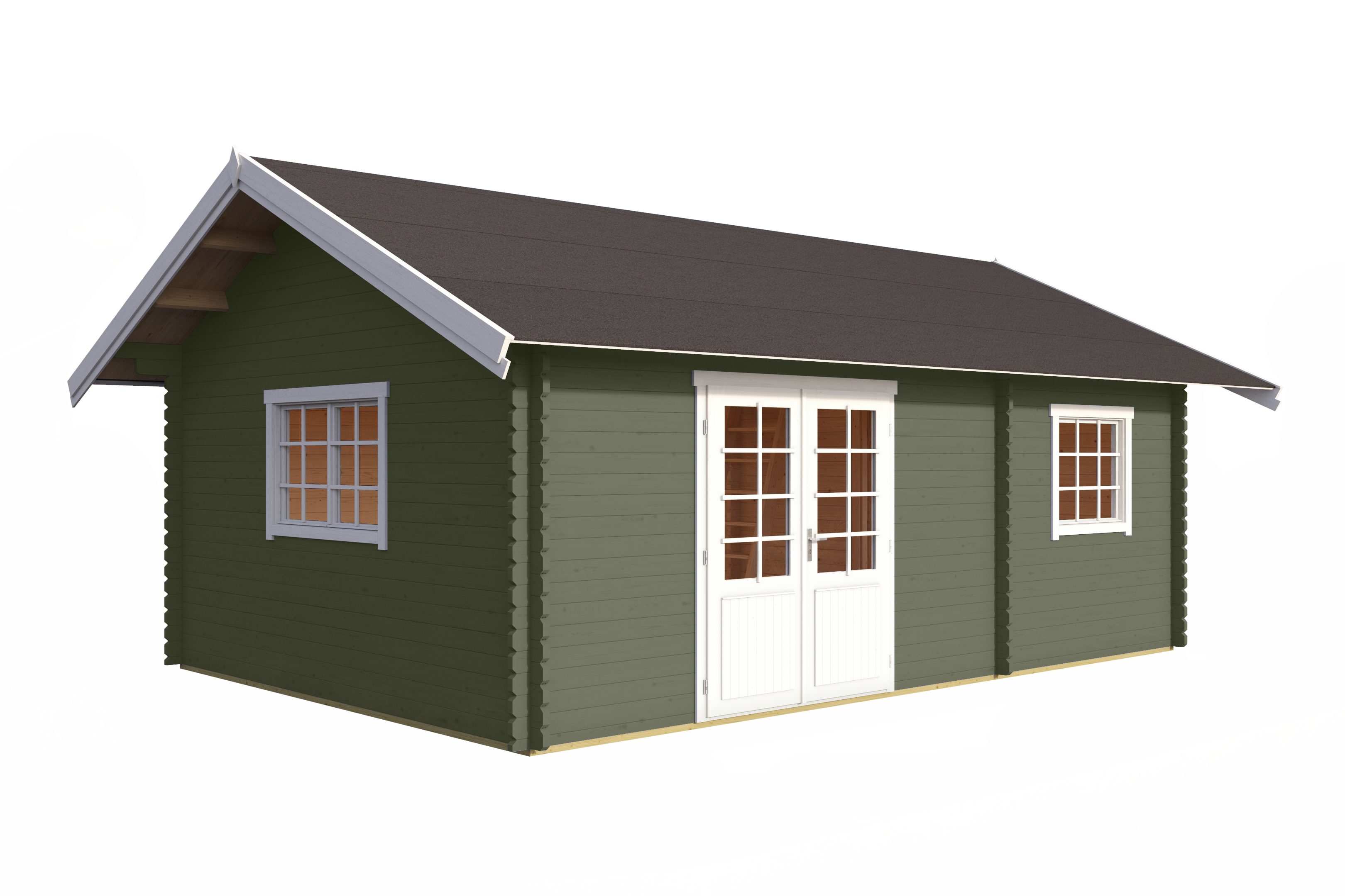 Nordic Holz Gartenhaus CAROLINE SET, BxT: 675x489,9 cm