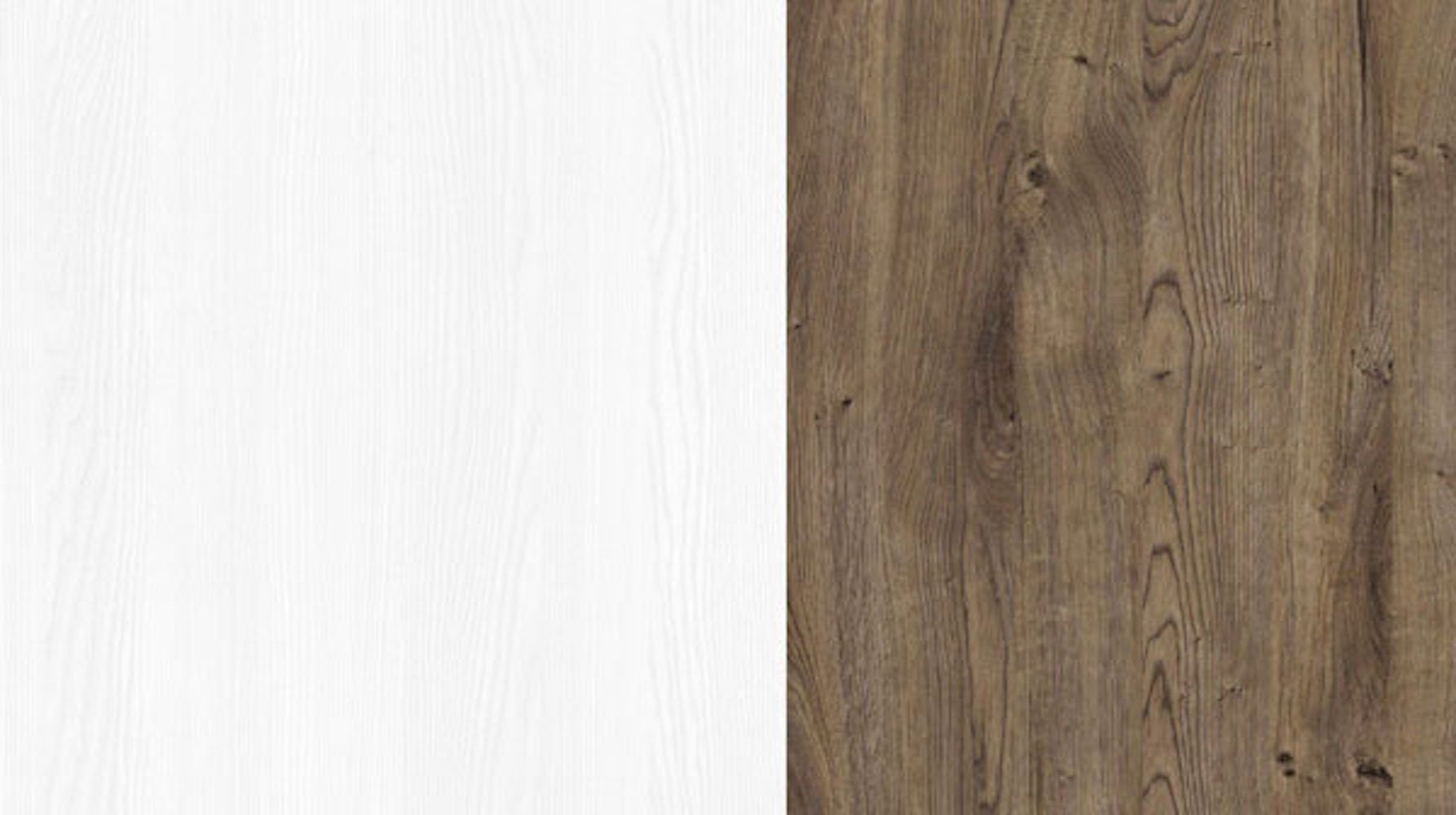 Helvetia ausziehbarer Ribbek Tischplatte weiß / Esstisch pinie Elda, Eiche 160-240cm mit