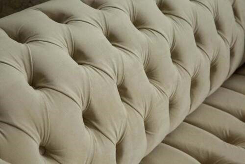 JVmoebel Sofa Chesterfield Polster Sofas Luxus Sofa Design Textil Sitzer 2