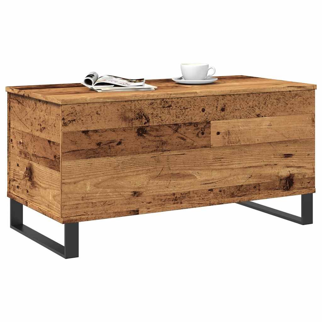 vidaXL Couchtisch NA Couchtisch Altholz-Optik 90x44,5x45 cm Spanplatte Beistelltisch