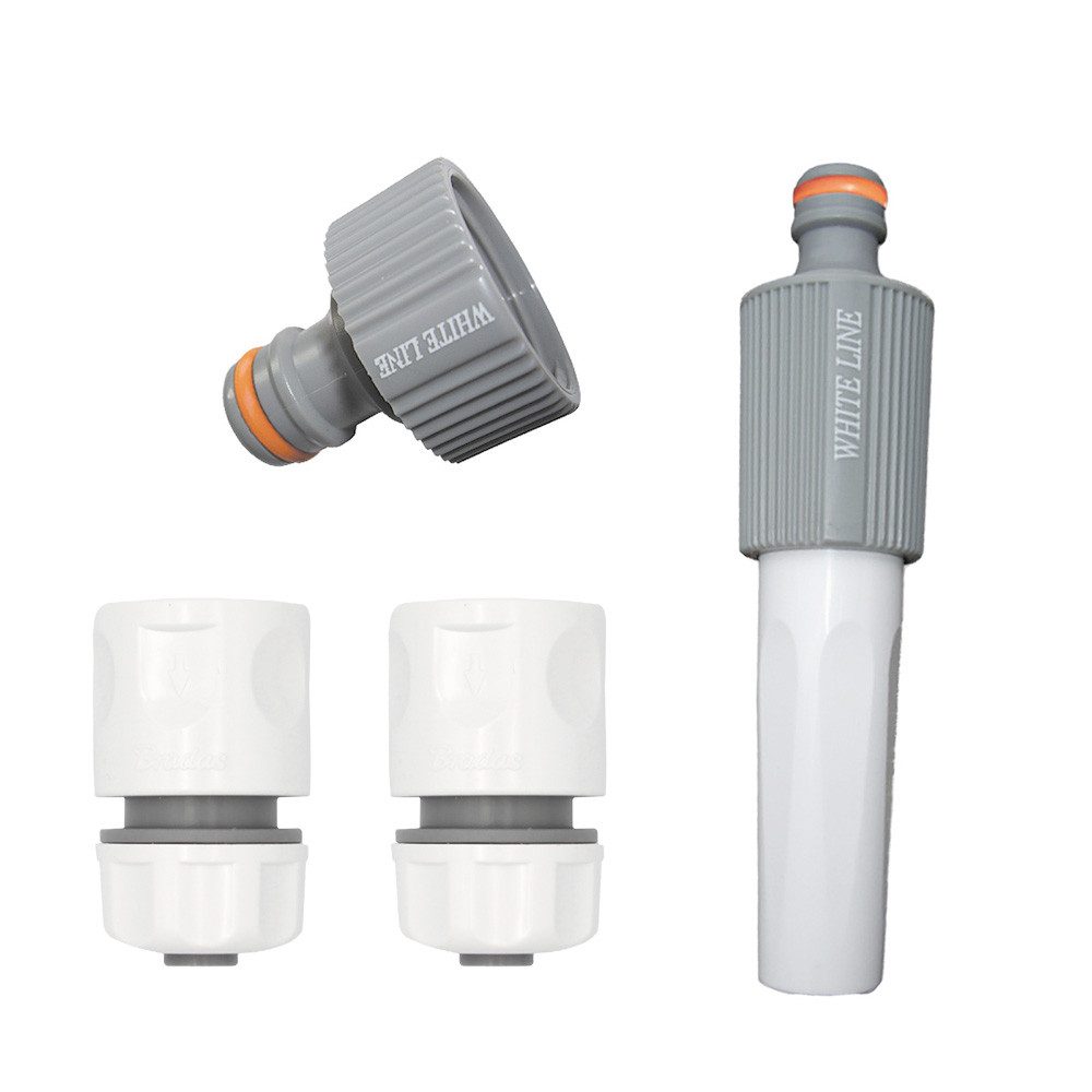 Bradas Schlauchadapter Gartenschlauch Anschluss-Set 1/2 Zoll 13mm Garnitur Zubehör