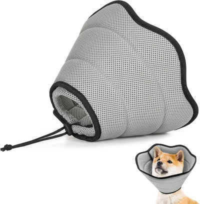 Coonoor Hundeweste Halskrause Hund Leckschutz, Weich Schutzhalsband Kegelhalsbänder, Verstellbar Genesungshalsband, Atmungsaktive