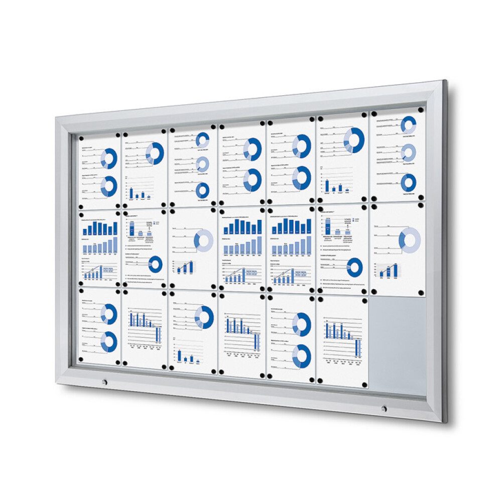 Hängevitrine Showdown Displays Schaukasten Premium für Außen - 21x DIN A4