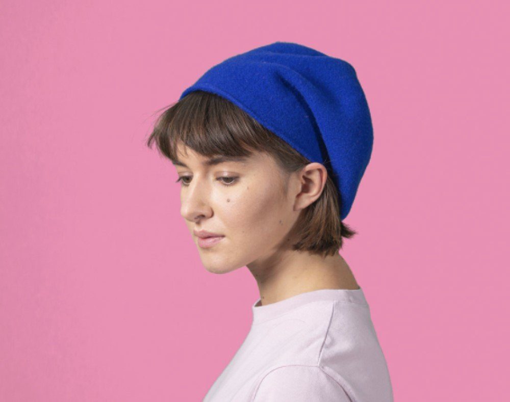 Kopka Baskenmütze Long Beanie Walkmütze Stegbaske aus 100% Wolle