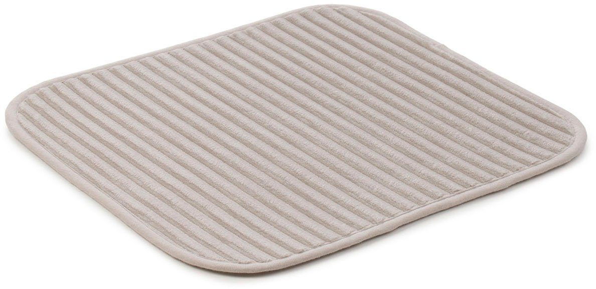 Gözze Badematte Berlin, Höhe 7 mm, rutschhemmend beschichtet, fußbodenheizungsgeeignet, Polyester, rechteckig, Badteppich, Uni Farben, Cord Optik, waschbar