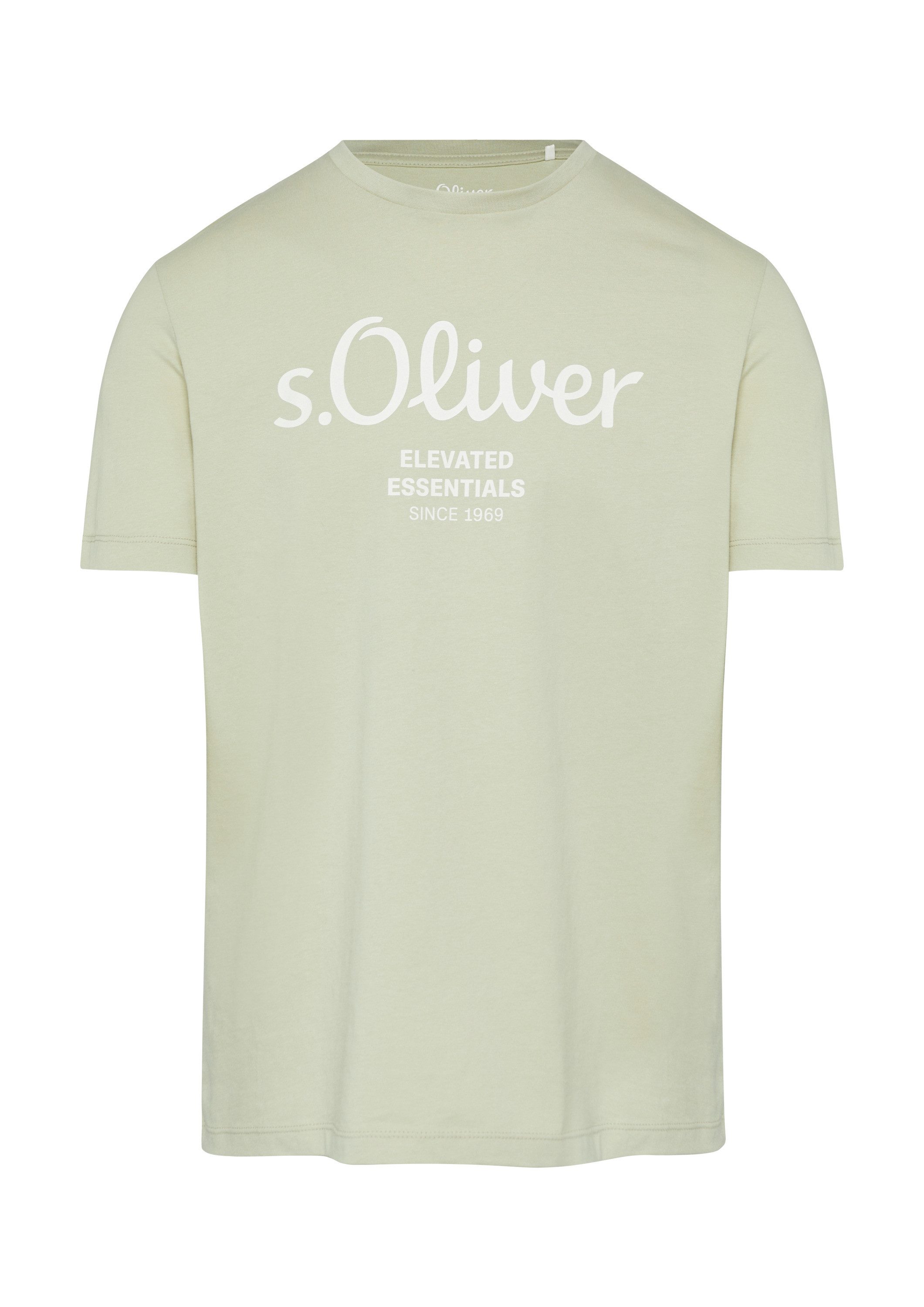 s.Oliver Kurzarmshirt T-Shirt T-Shirt mit Logo-Print günstig online kaufen