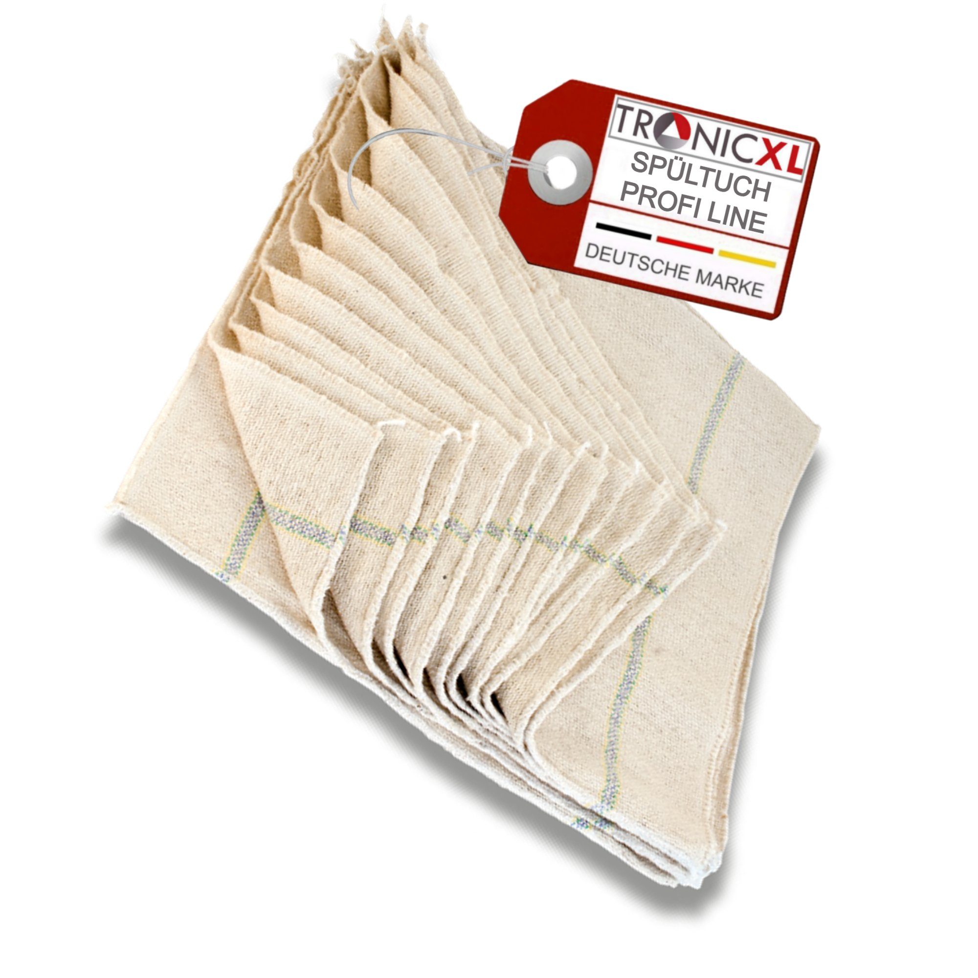 TronicXL Spültuch 12 Stück Gastro Profi Spültücher 40 x 40 Tuch Tücher Spülen Putzen, (12-tlg)