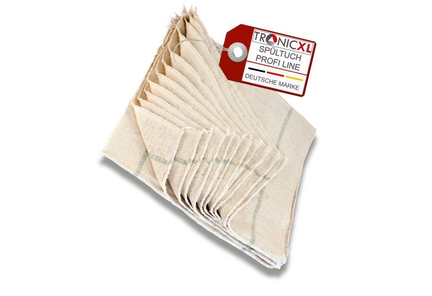 TronicXL Spültuch 12 Stück Gastro Profi Spültücher 40 x 40 Tuch Tücher Spülen Putzen, (12-tlg)