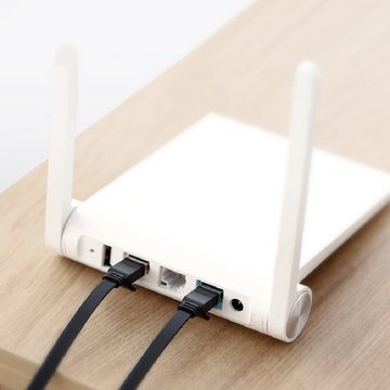 UGREEN Flachkabel Internet Netzwerkkabel Ethernet LAN-Kabel, (500 cm)