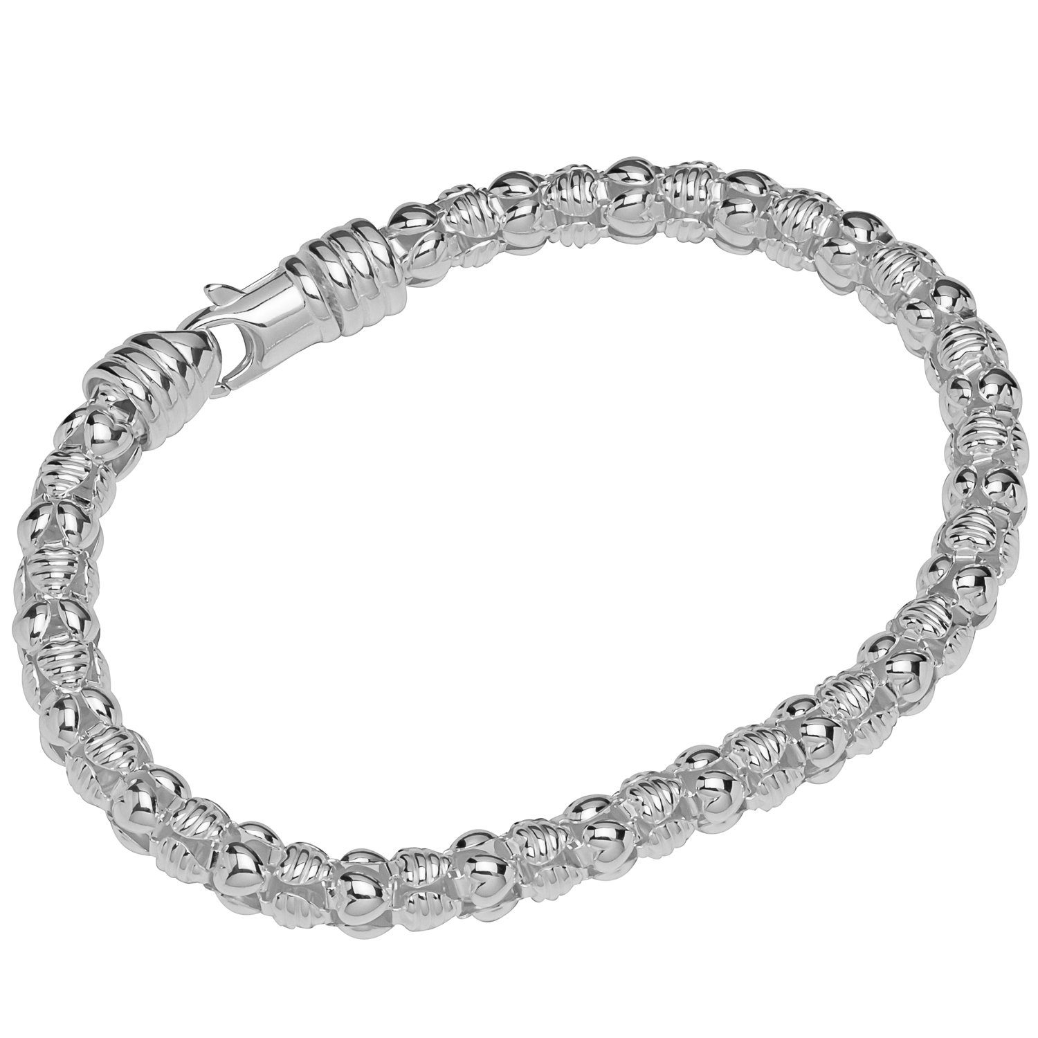 Silberarmband 925 Silber 23cm Herz Ketten Damen exquisit 12870