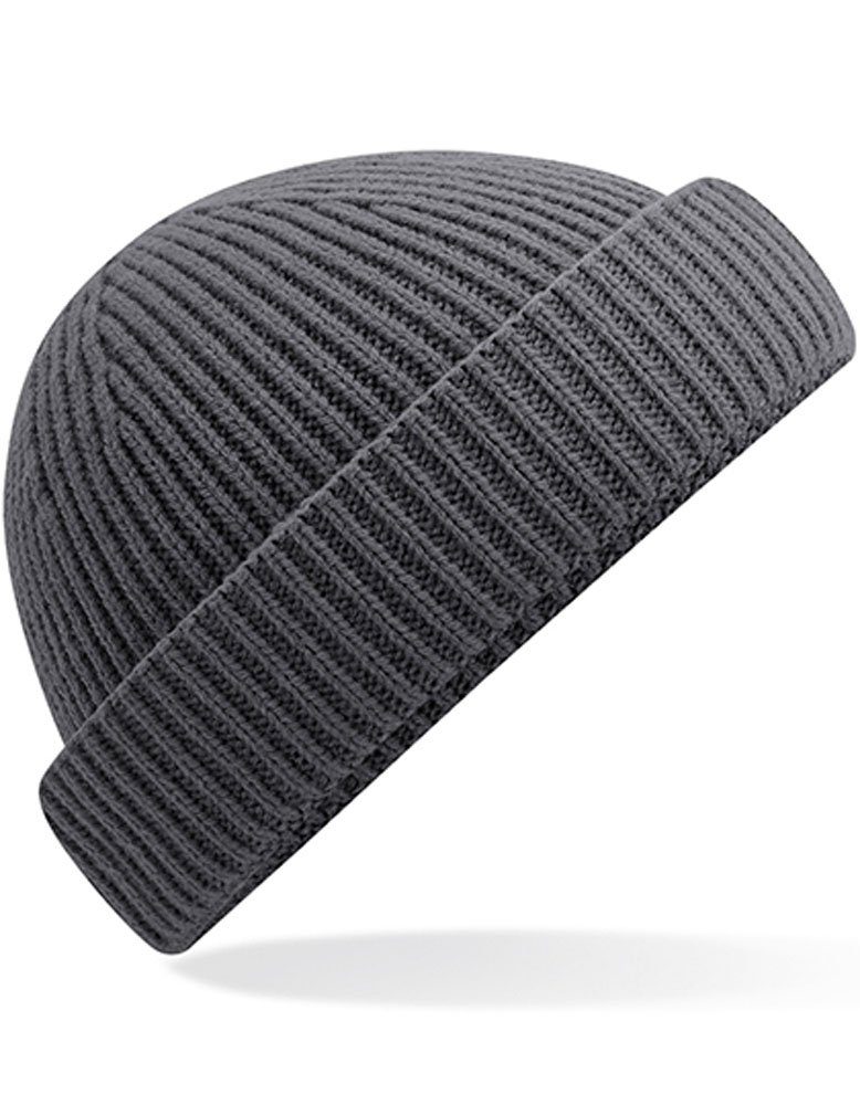 Modescout Stadler Mütze Docker Recycelter Graphite Polyester Grey Fisherman Beanie Beanie