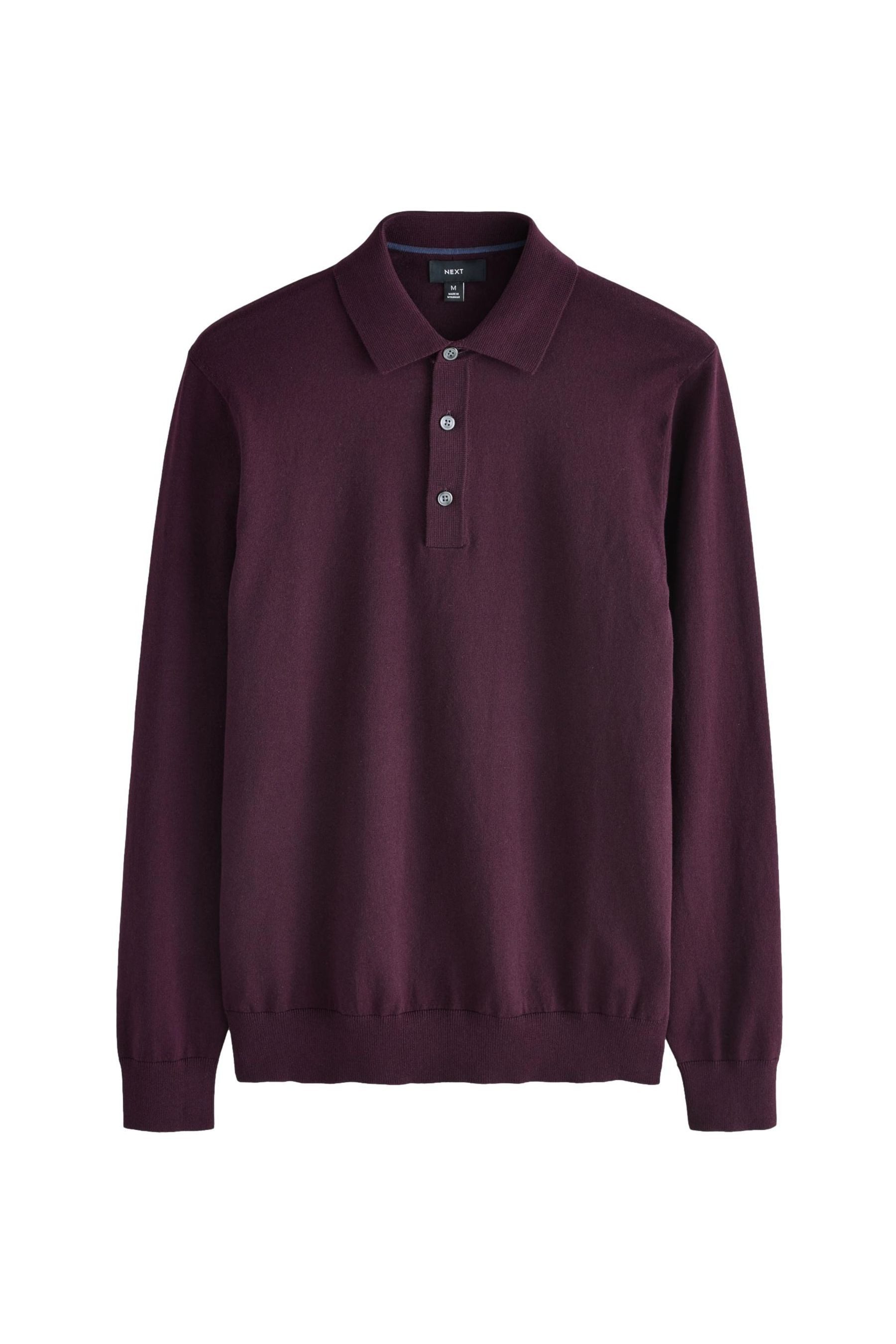 Next Langarm-Poloshirt Langärmeliges Slim Fit Poloshirt günstig online kaufen