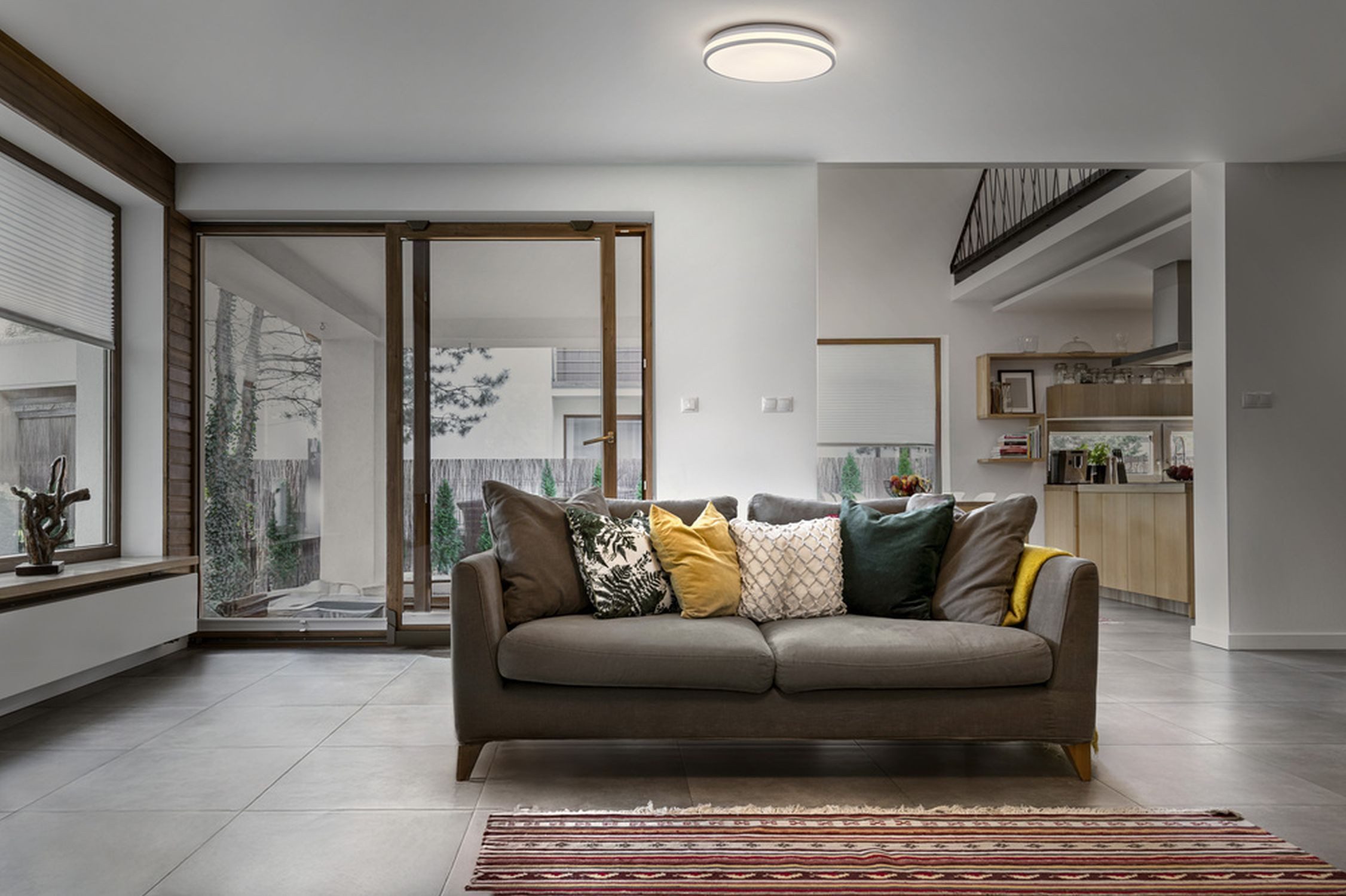 Licht-Erlebnisse Deckenleuchte ZARESIN, LED fest integriert, Warmweiß, LED rund D: 29.5 cm 3000 K 1000 lm Modern