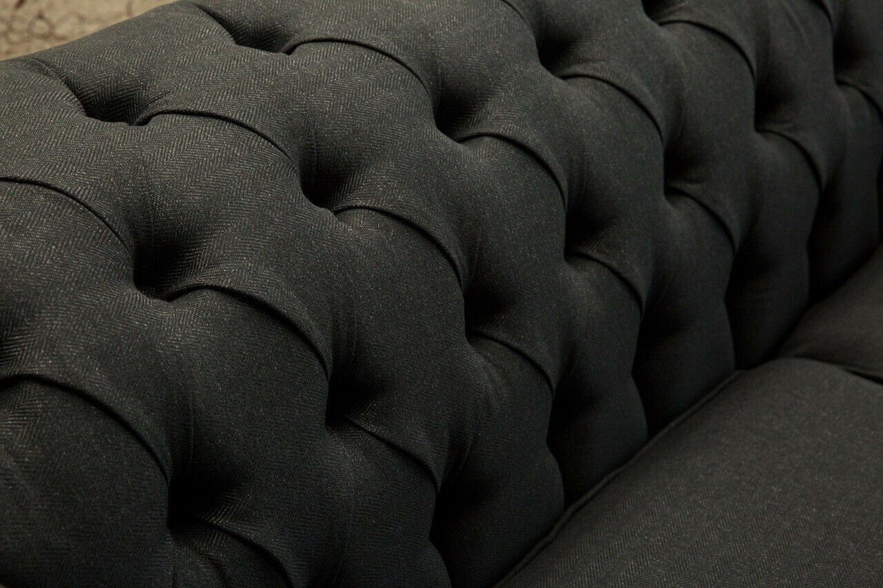 Sofa Sitzer 225 3 Couch Sofa Chesterfield-Sofa, Design JVmoebel cm Chesterfield