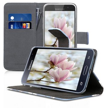 kwmobile Handyhülle Wallet Case für Samsung Galaxy J3 (2016) DUOS, Hülle mit Ständer Kartenfächer - Handyhülle