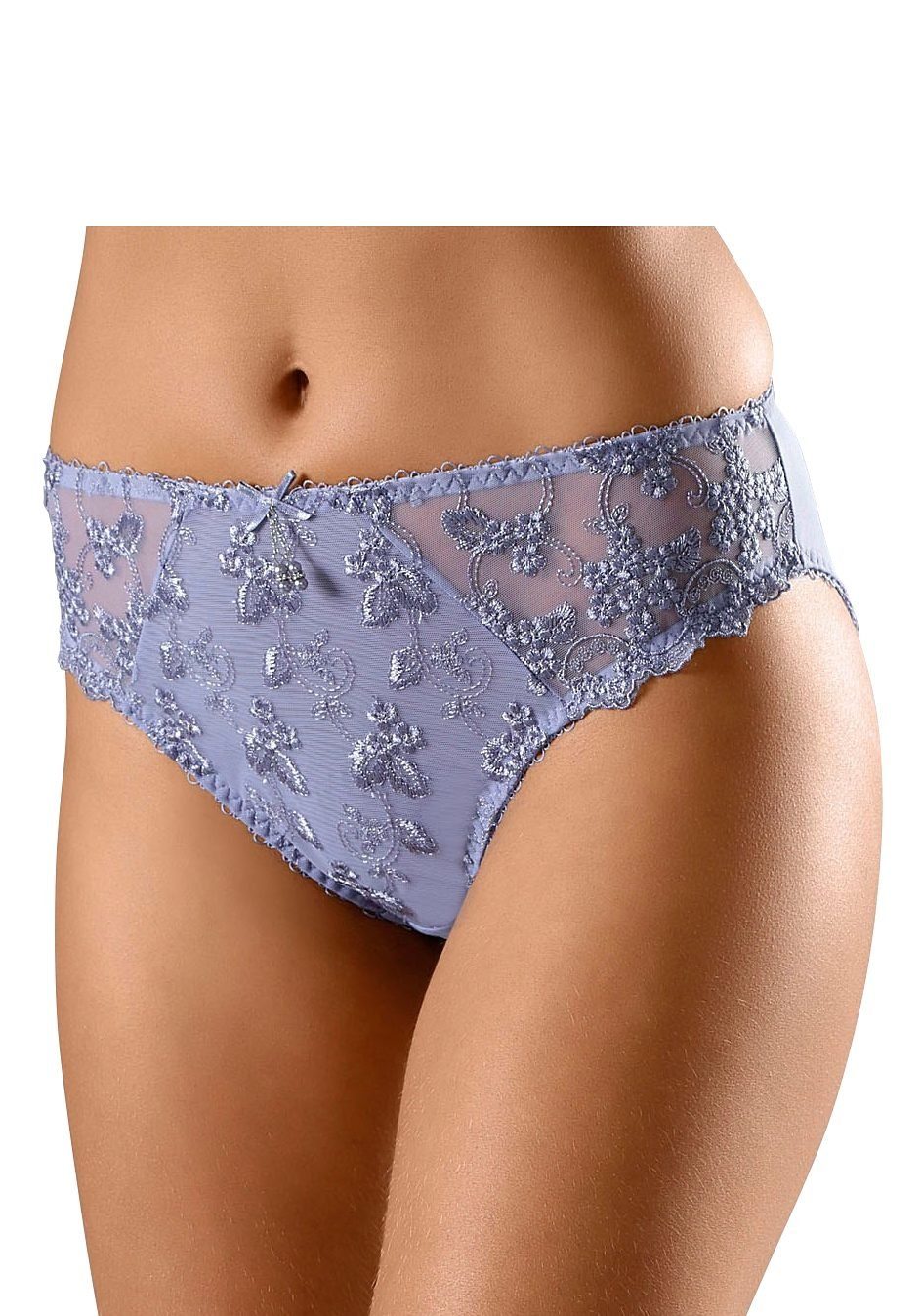 LASCANA Slip Dessous mit schöner Blümchen-Stickereispitze