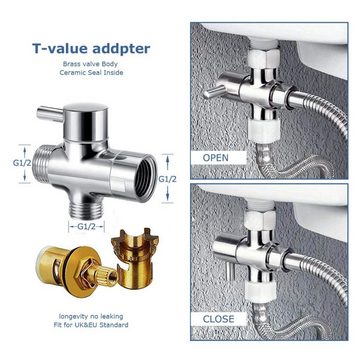 HYTIREBY Seitenbrause Bidet Edelstahl-Bidet-Duschkopf und Armaturen