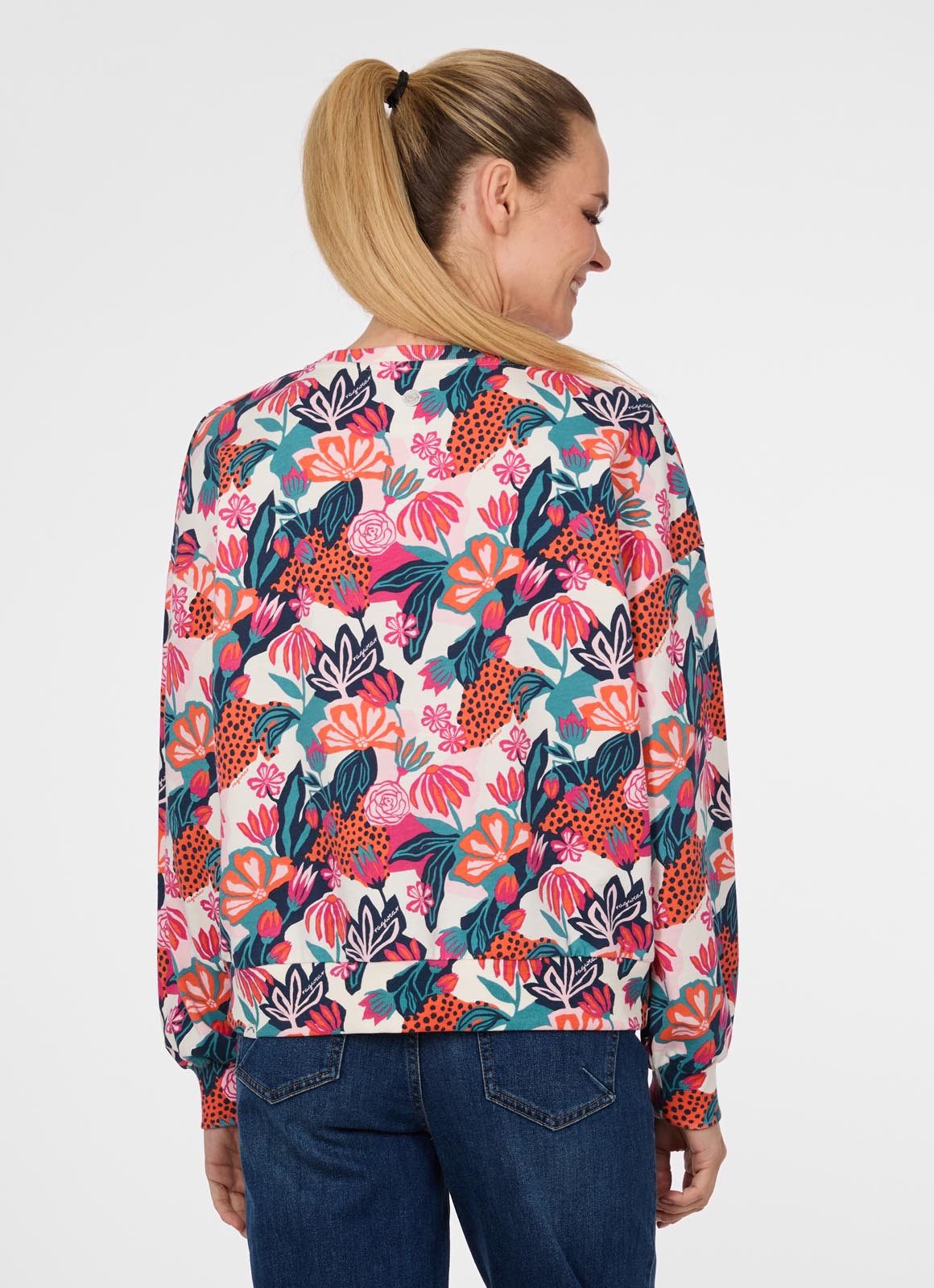 Ragwear Sweatshirt WUSS PRINT mit bedruckter Optik, im casual Stil, aus Baumwolle und Polyester – Bild 2 von 3