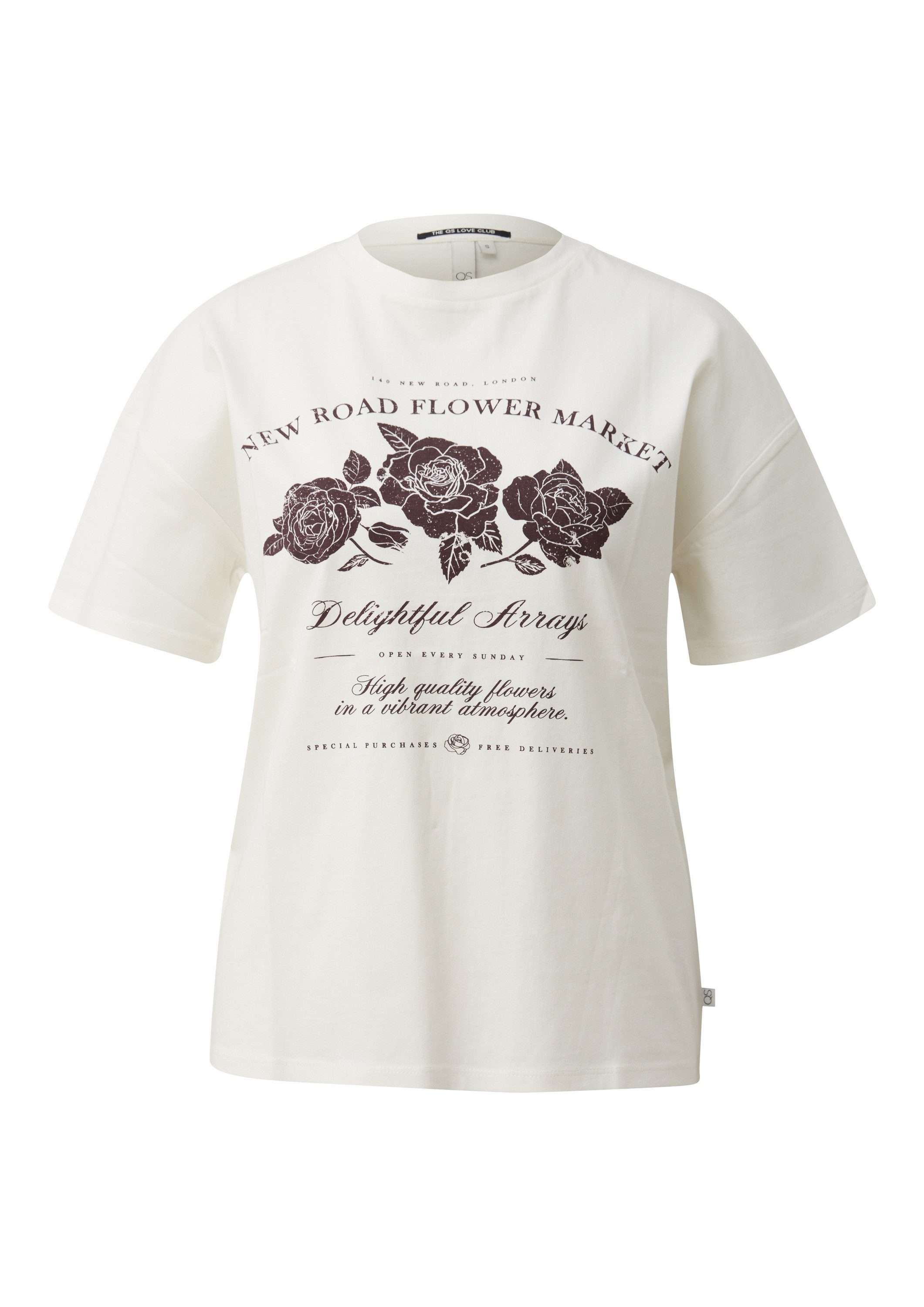 QS Kurzarmshirt T-Shirt Printshirt günstig online kaufen