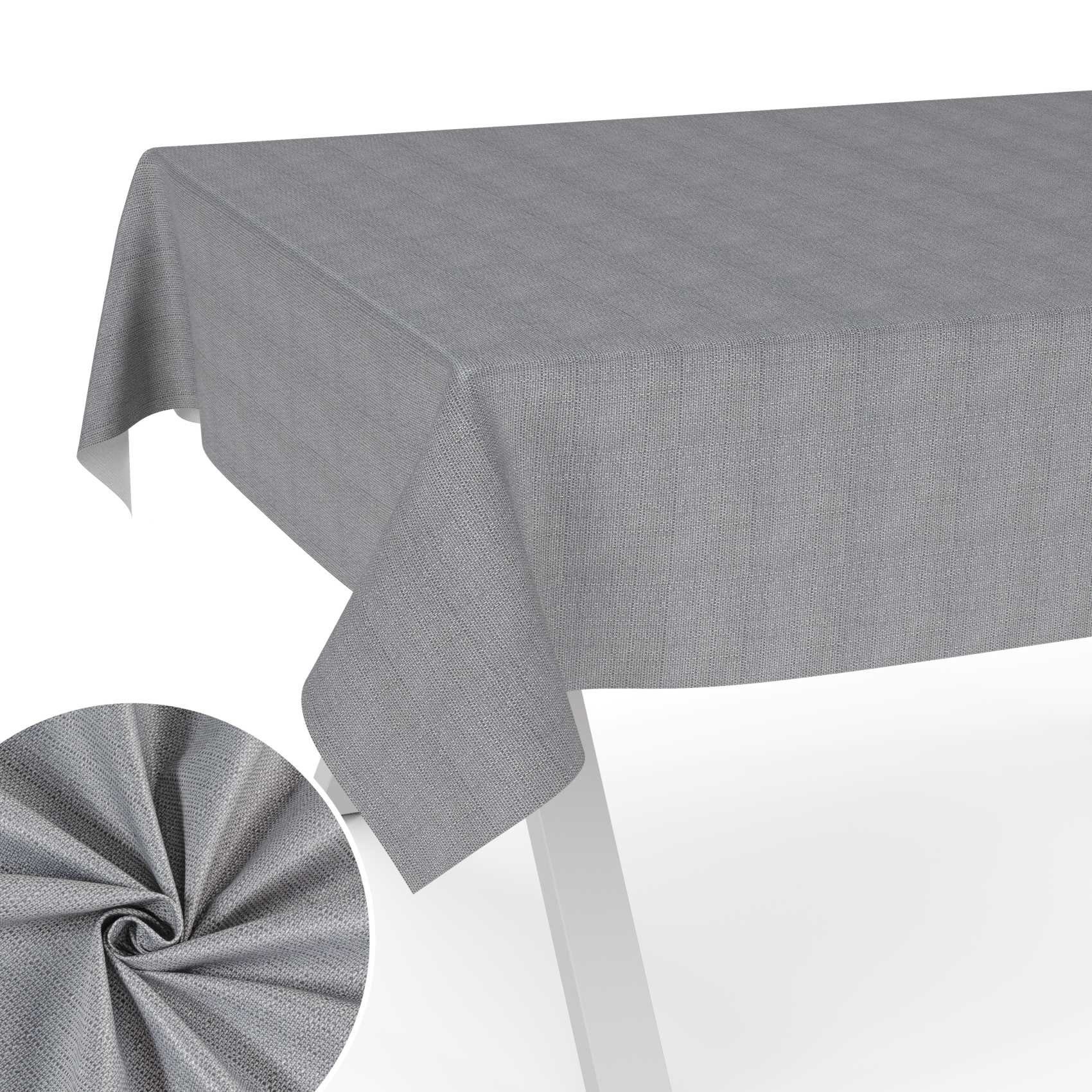 ANRO Tischdecke aus Stoff UNI Farben wasserabweisend Tischtuch Tischwäsche günstig online kaufen