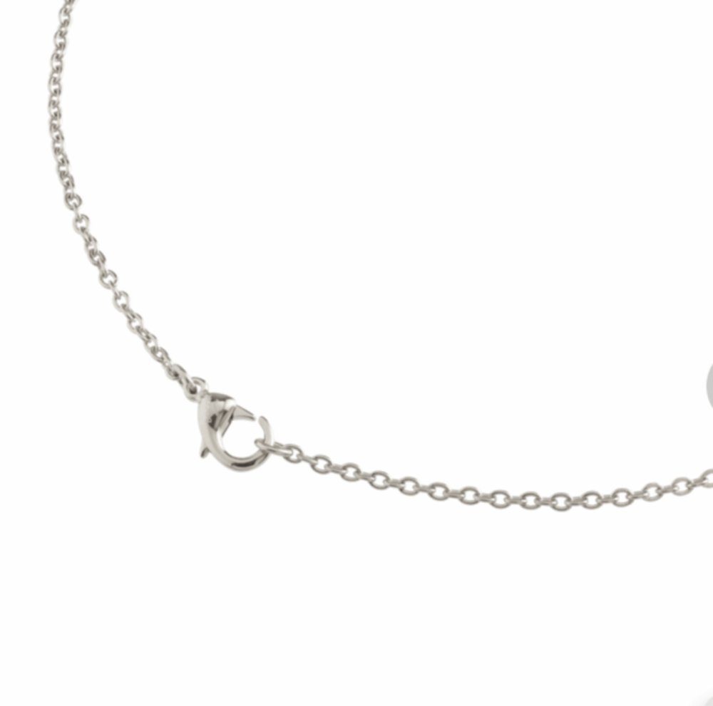 Boccia Damen-Collier 0801-01 – Schwarze Kautschukschnur (2 Mm) Mit Titan-Bajonettverschluss
