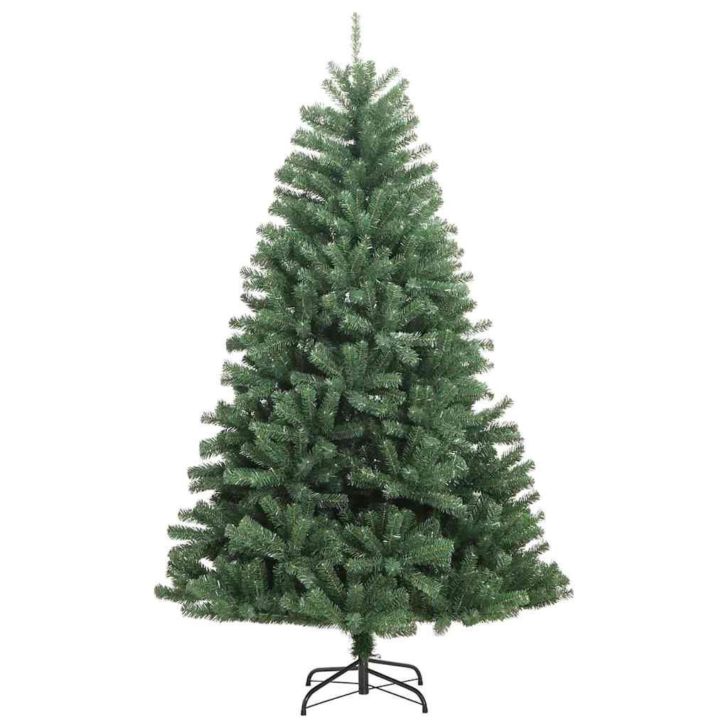 vidaXL LED Baum Künstlicher klappbarer Weihnachtsbaum mit 150 LEDs Grün 120 cm